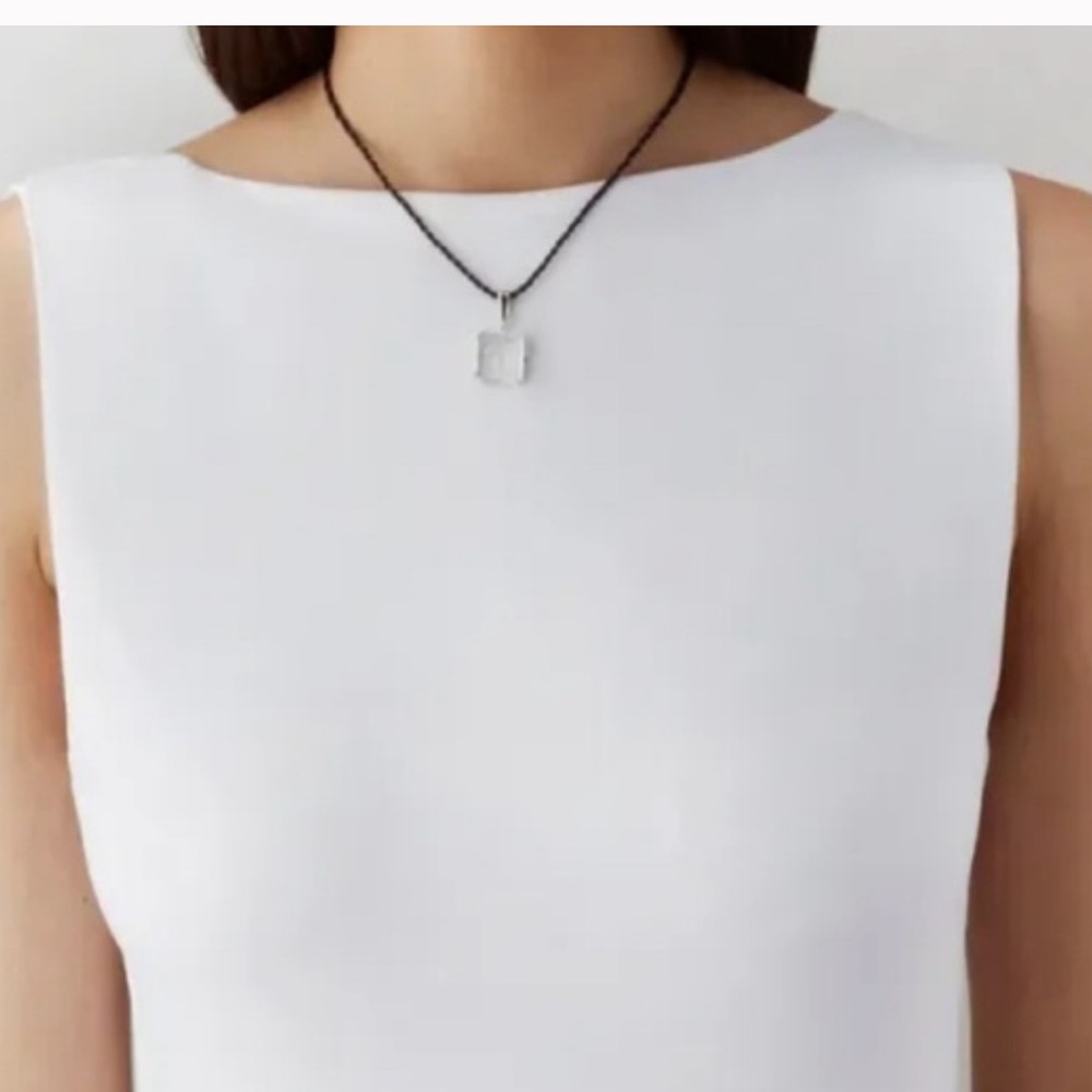 Lalique Arethuse Silver Pendant Necklace